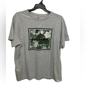 Hurley Green and Gray Graphic Tee